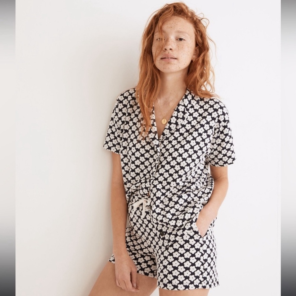 Madewell Jaquard Flower Matching Set
